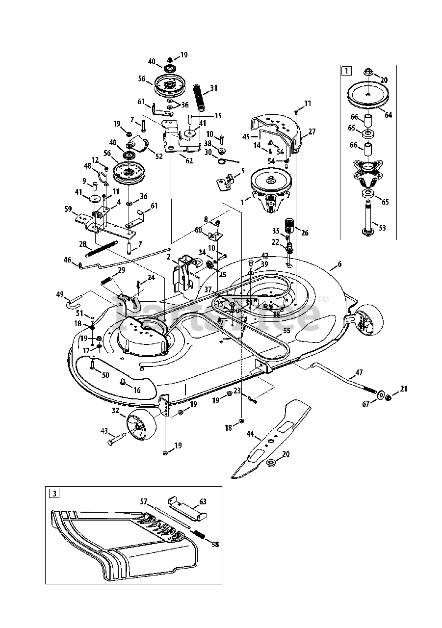 Craftsman 247.288853 (13BL78ST099) - Craftsman LT2000 Lawn ... craftsman lt2000 parts diagram 