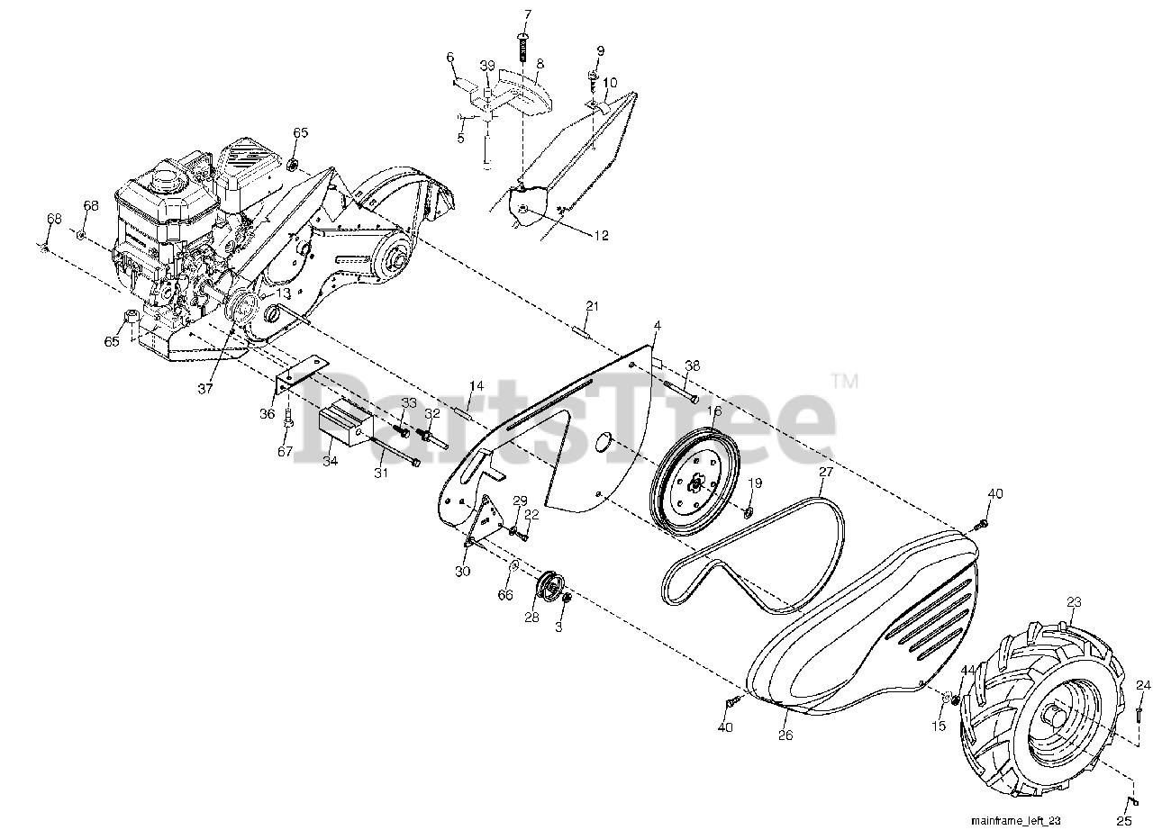 Husqvarna Drt 900 E 960930014 00 Husqvarna Rear Tine Tiller 2009