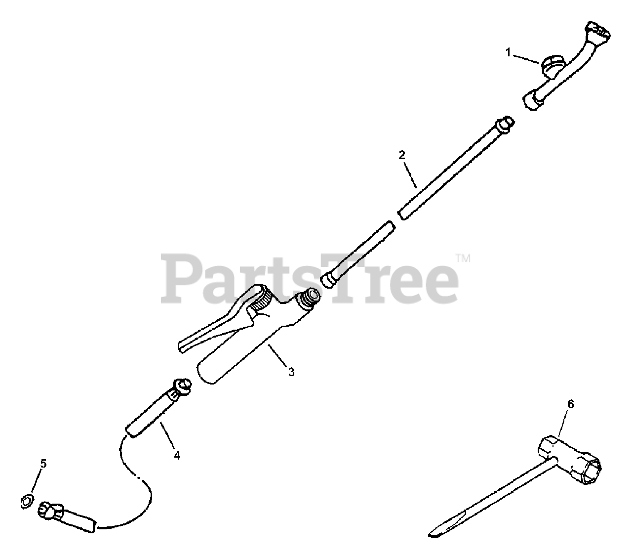 Echo SHR210 Echo Power Sprayer Spray Wand Parts Lookup with Diagrams