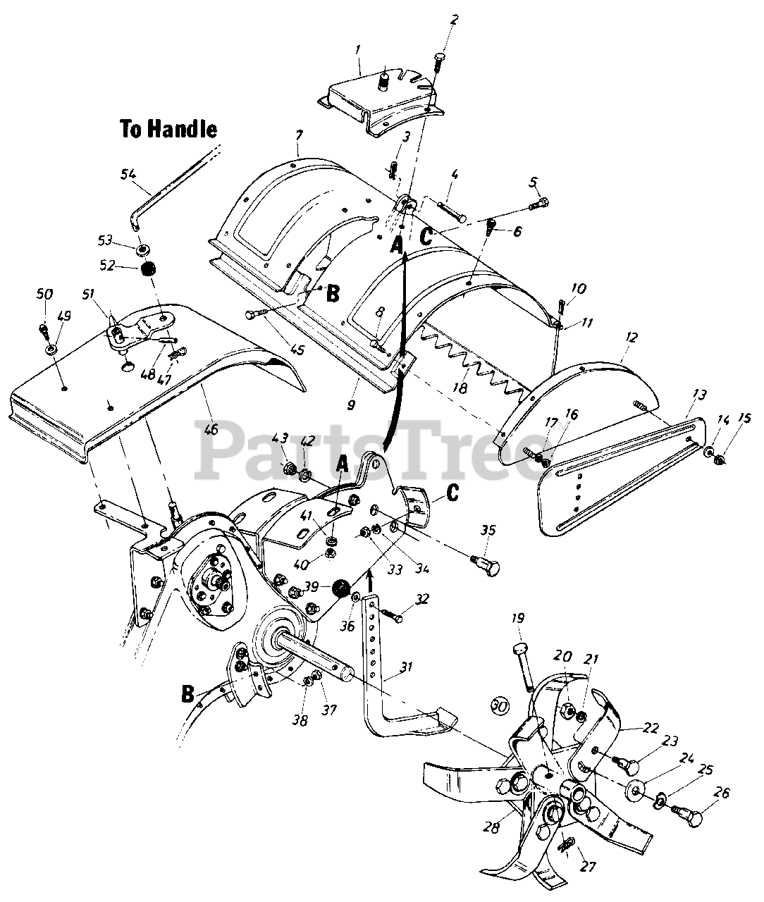 Cub Cadet 430 (217430100) Cub Cadet RearTine Tiller (1987) Rear