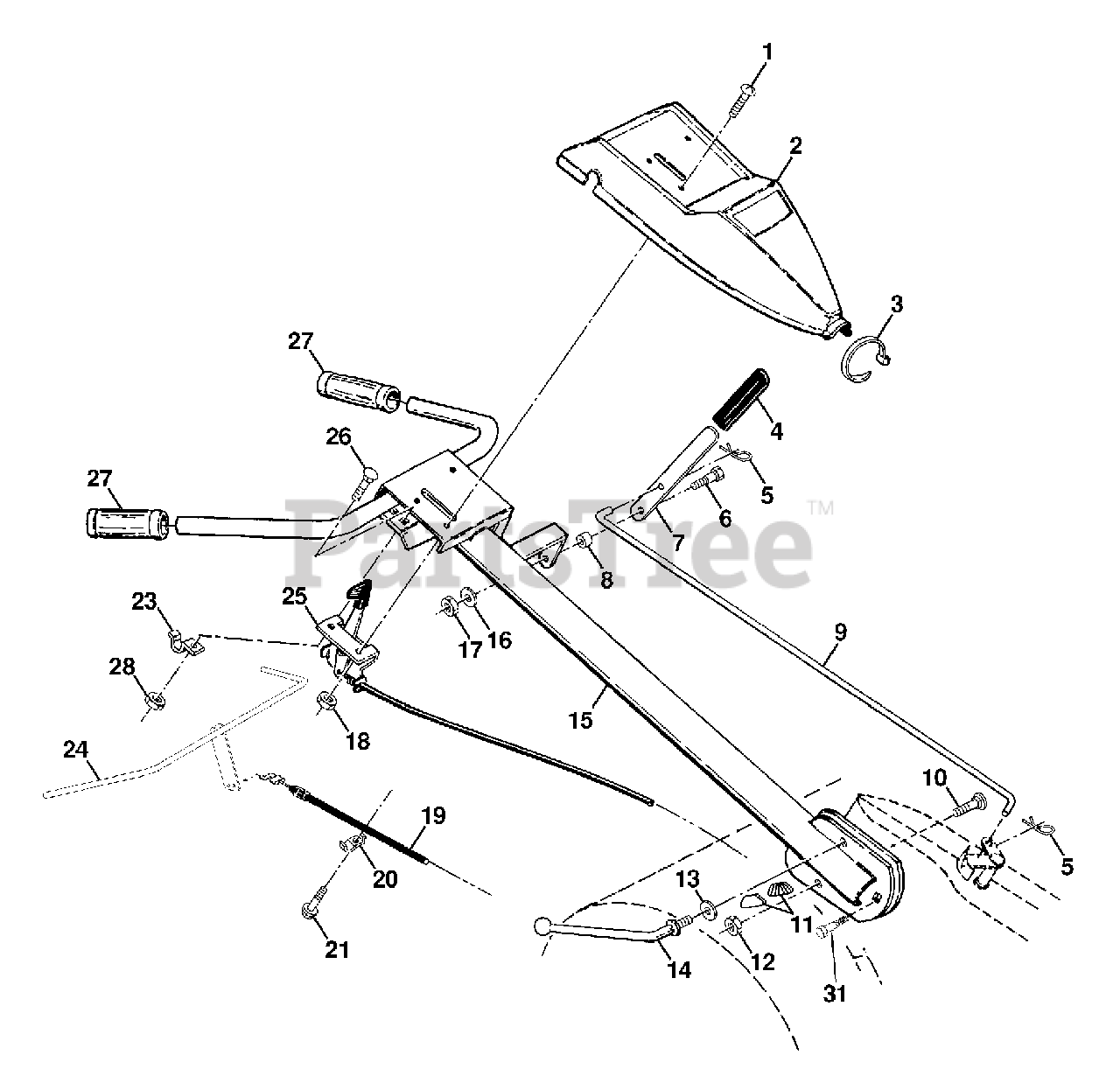 Husqvarna Crt 52 954140020 B Husqvarna Rear Tine Tiller 1997 12