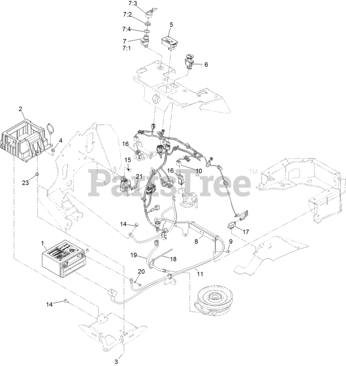 Exmark STS730GKA60400 Exmark 60" Staris SSeries StandOn Mower, Kaw