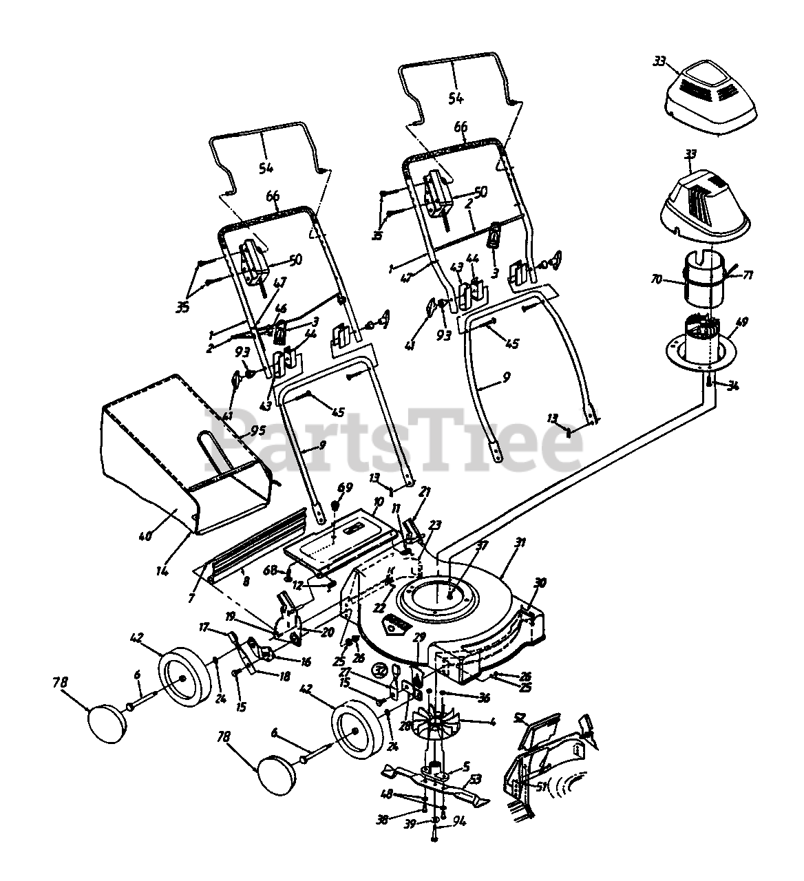 Yard machine push mower parts discount