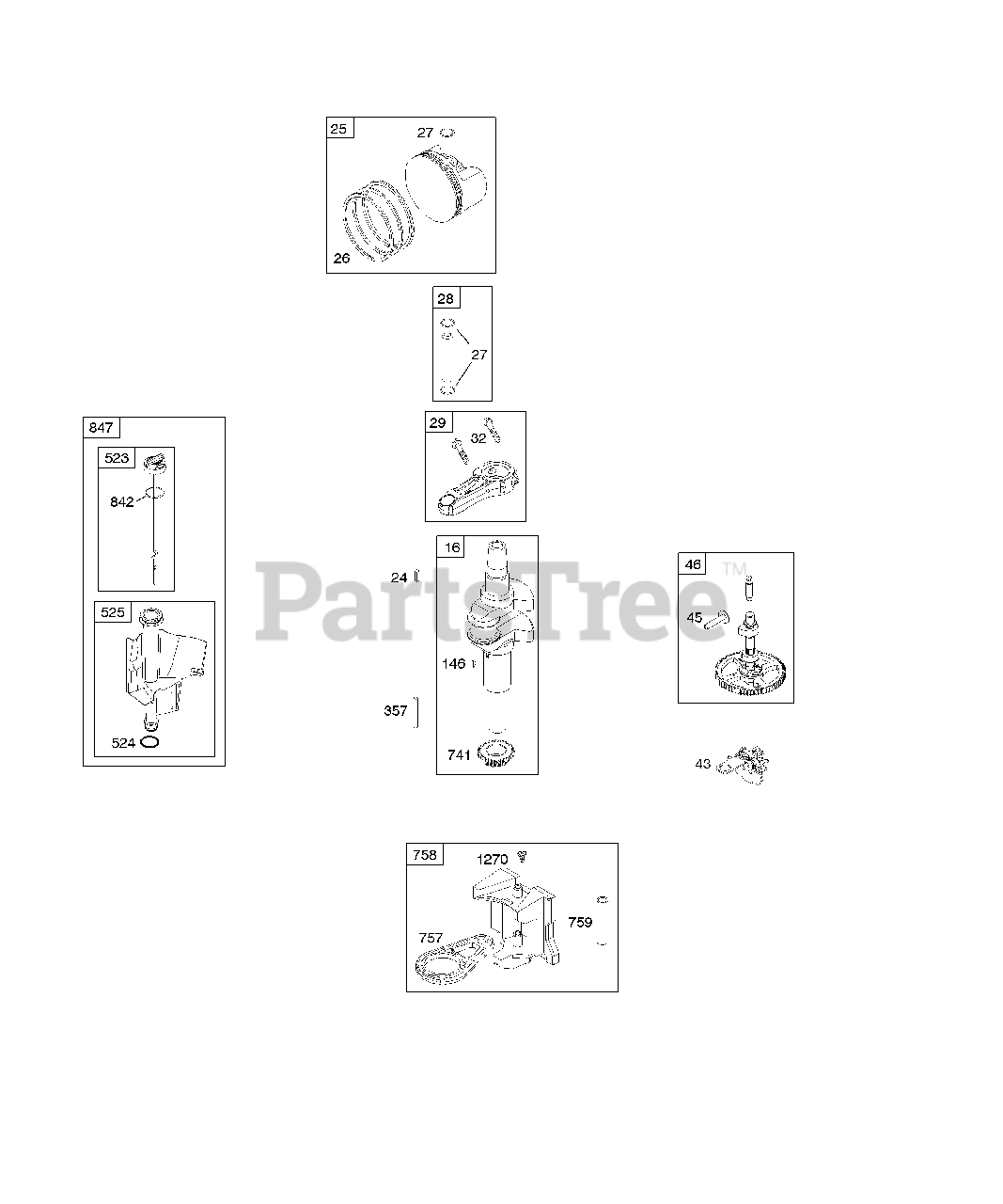 Briggs & Stratton 21A907-0124-E1 - Briggs & Stratton Vertical Engine