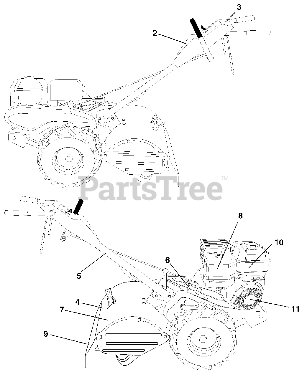 Husqvarna 650 Rtt 954329325 Husqvarna Rear Tine Tiller 2003 12