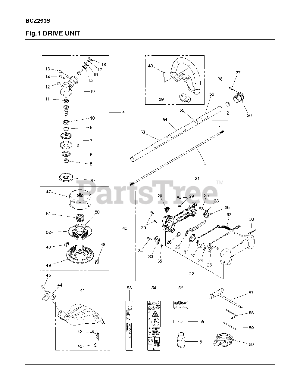 Redmax z 260 T Redmax Brushcutter 14 09 Drive Parts Lookup With Diagrams Partstree Redmax z 260 T Redmax Brushcutter 14 09 Drive Parts Lookup With Diagrams Partstree
