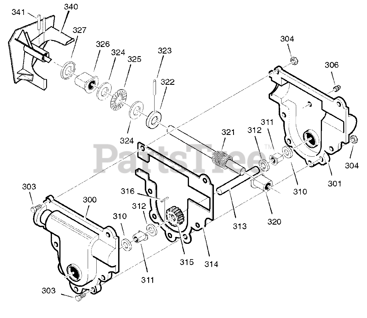 Craftsman 536.881800 Craftsman 27" Snow Thrower (2004) (Sears) Gear