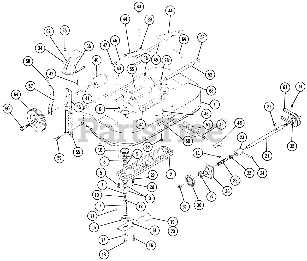 Toro 2-1231 - Toro Rear-Engine Riding Mower, 6hp (1968) LAWN SKIFF