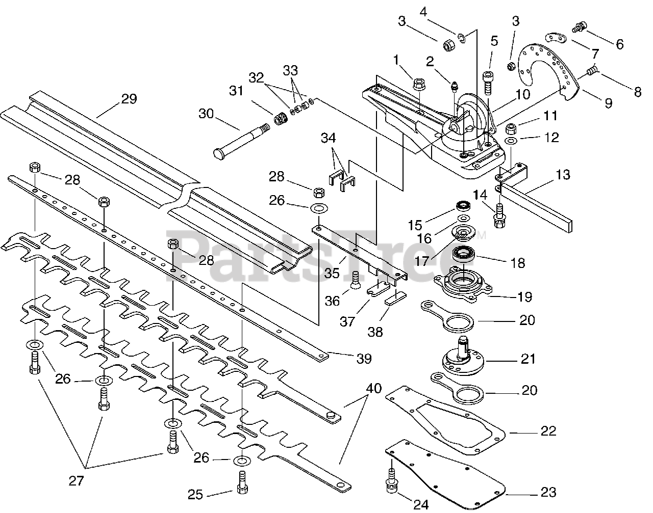 Echo HCAA2402 (99922204357) Echo Hedge Trimmer Attachment (SN