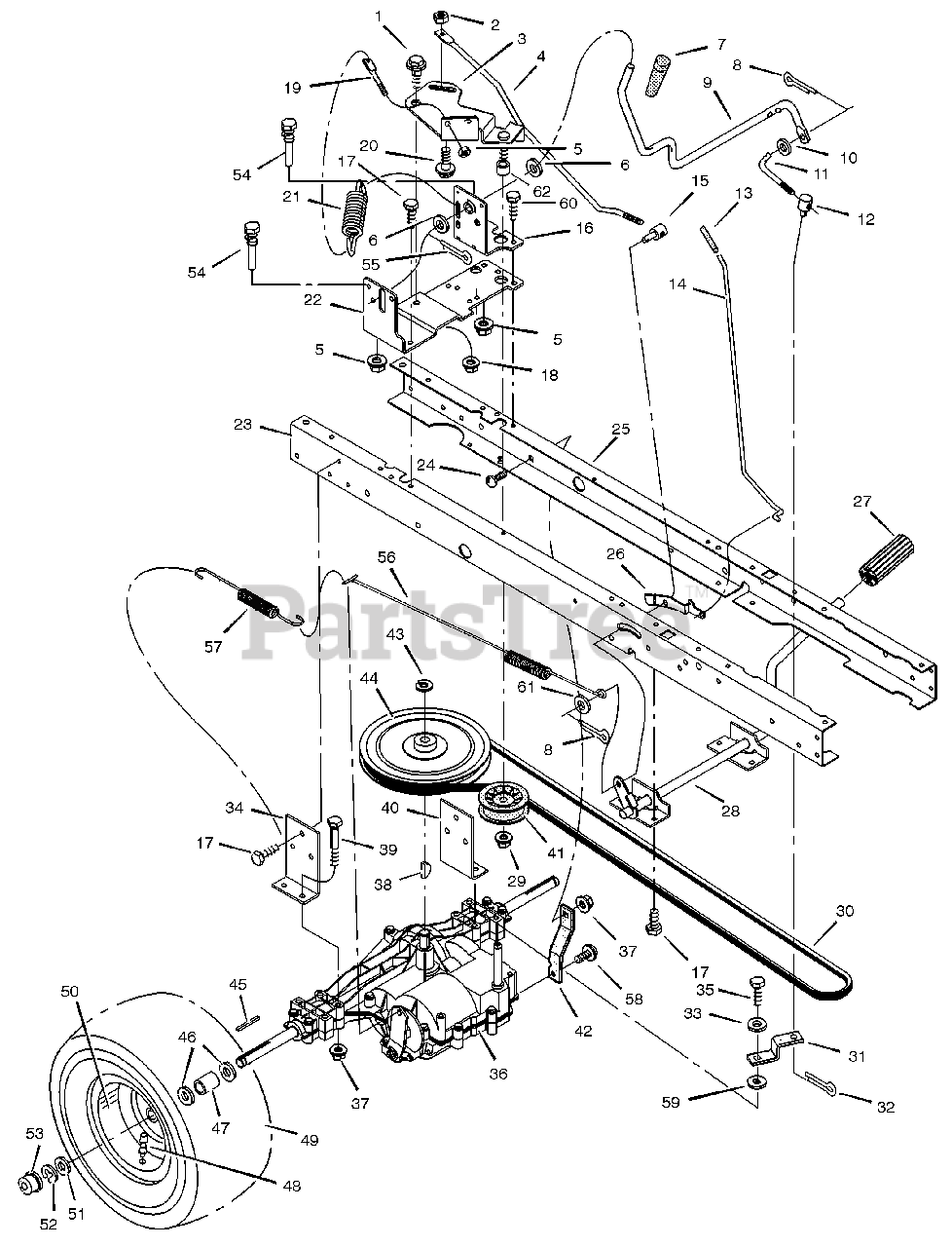 Murray 425009x8A Murray 42" Lawn Tractor (2002) Motion Drive Parts