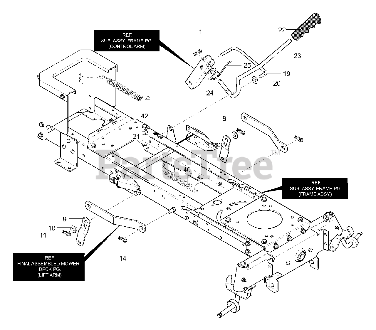 Yard King 50572x89A Yard King 50" Lawn Tractor (2000) Mower