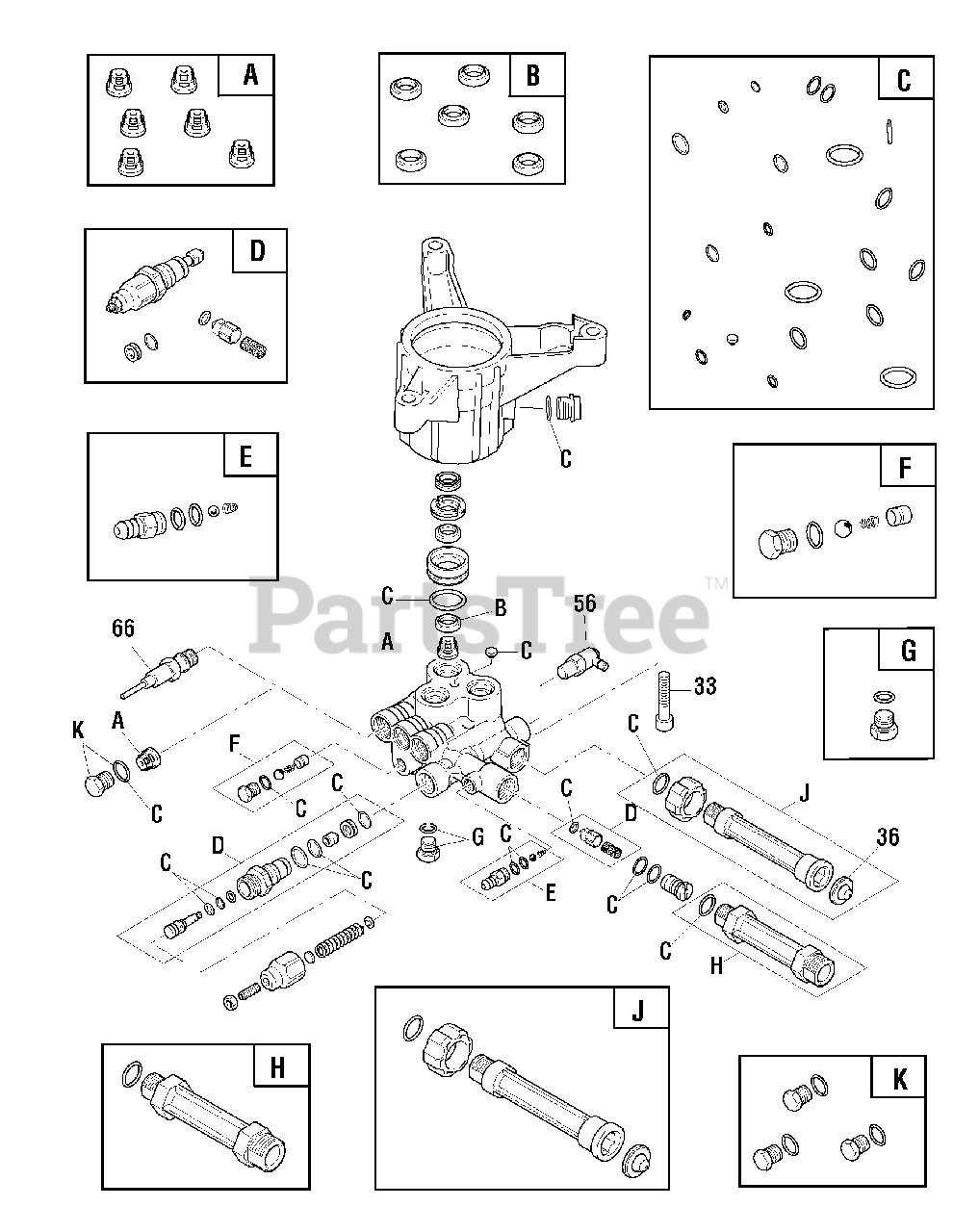 Craftsman 0572 02 Craftsman 3 000 Psi Pressure Washer Pump Parts Lookup With Diagrams Partstree