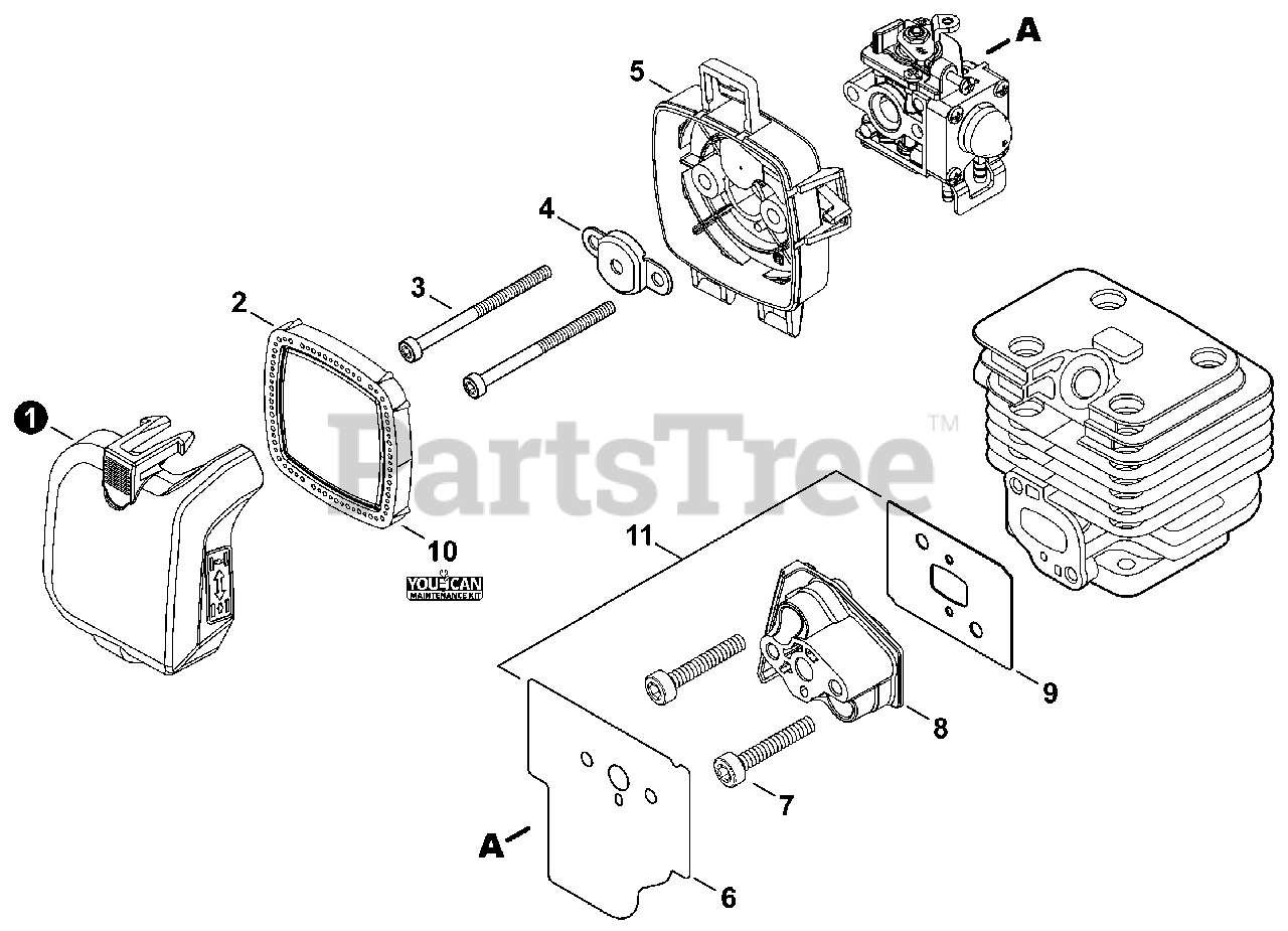 Echo PB2520 Echo Handheld Blower Parts (SN P46814001001