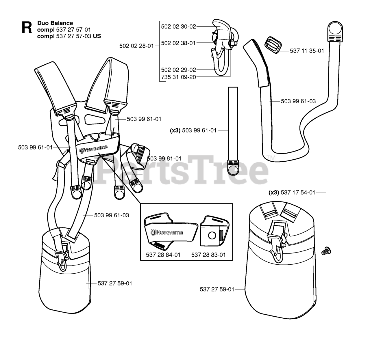 Husqvarna 232 R Husqvarna String Trimmer (SN 20060100001 20061400000) HARNESS Parts Lookup