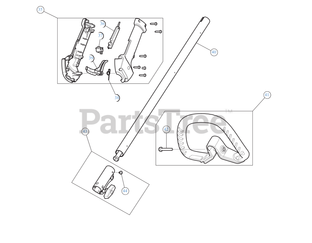 TroyBilt TBE 252 (41ADE252766) TroyBilt Edger General Assembly