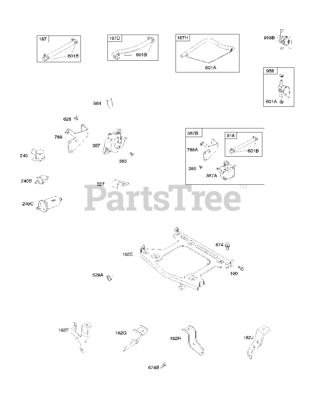 Briggs & Stratton 2953470006F1 Briggs & Stratton Horizontal Engine