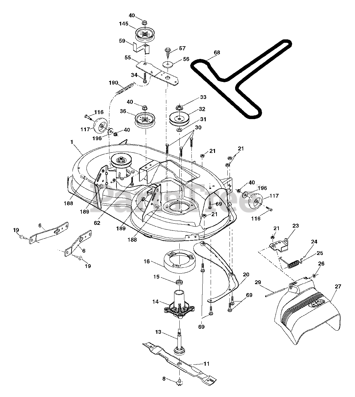 Craftsman 917.279241 (960430005) - Craftsman Yard Tractor (2006-05