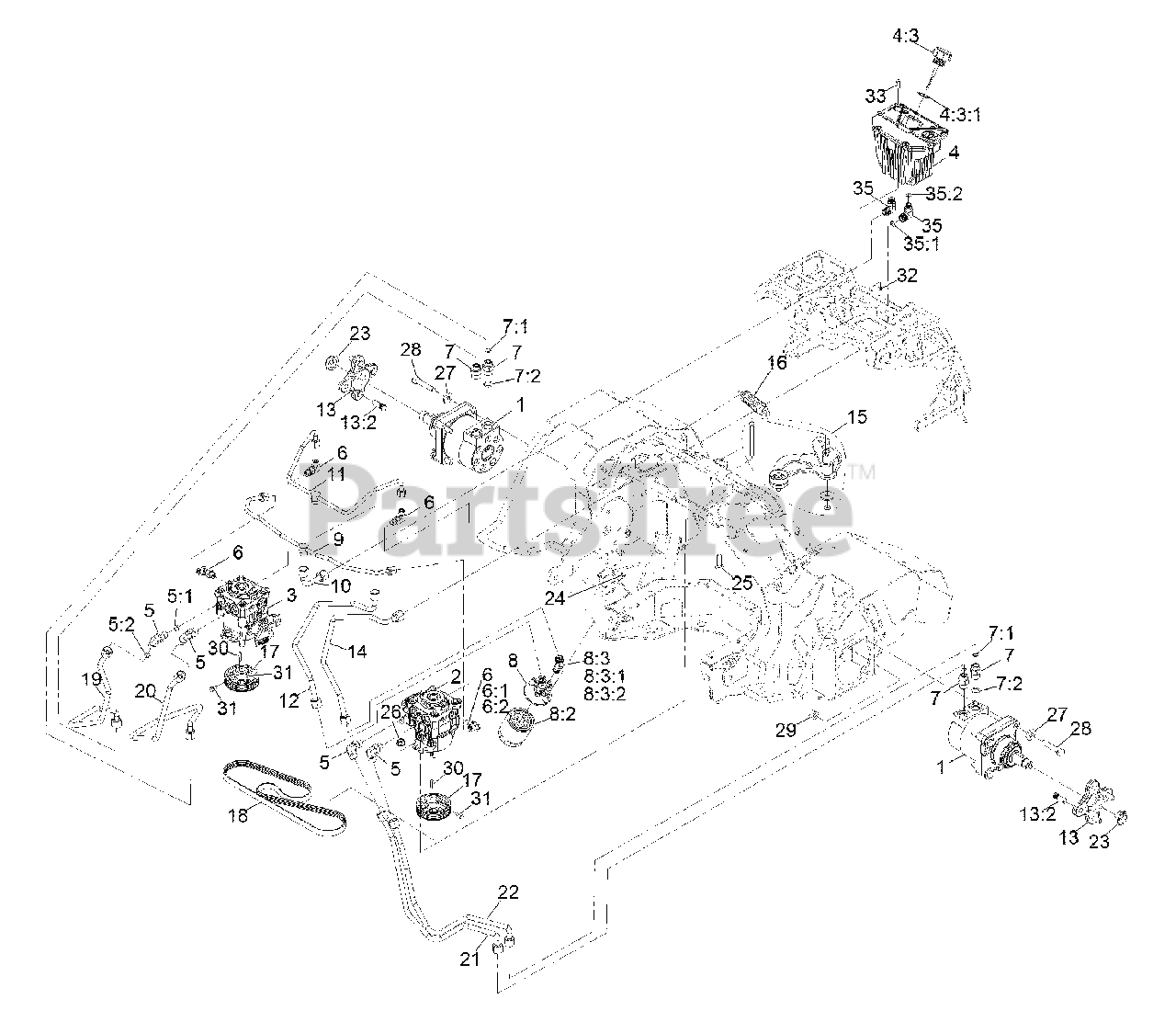Exmark STS730GKA52400 Exmark 52" Staris SSeries StandOn Mower, Kaw