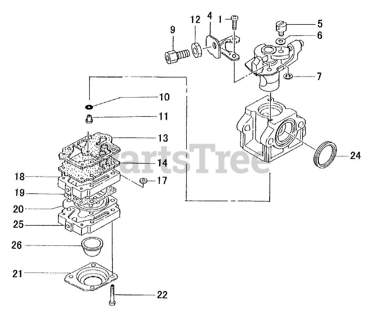 Tanaka TBC420PF Tanaka Brush Cutter Carburetor Parts Lookup with Diagrams PartsTree