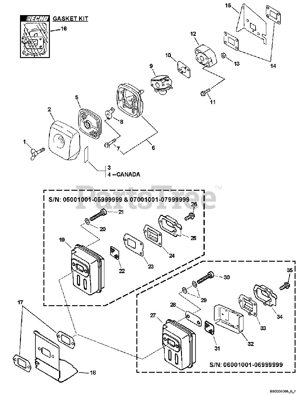 Echo Leaf Blower Dust Bag Replacement - Fits ES-210, ES-230, ES-250, ES-255 & More Shred N Vac Models