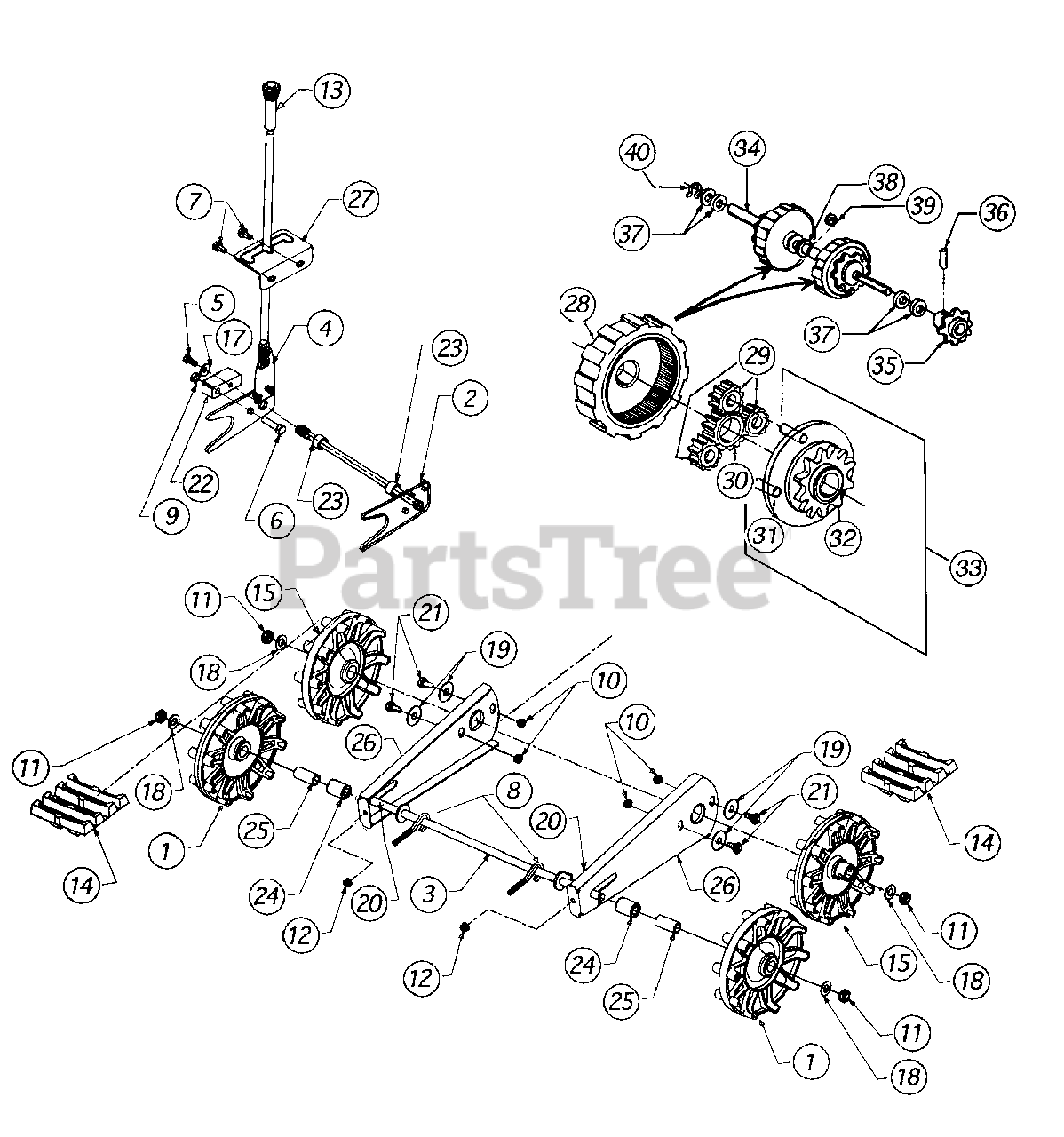 Craftsman 247.888500 (31AE7C8F099) - Craftsman Snow Thrower (1998
