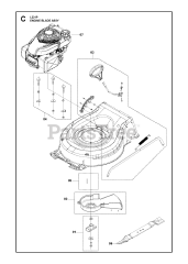 L 221 P 967993401 Husqvarna 21 Walk Behind Mower 2019 12 Parts Lookup with Diagrams PartsTree
