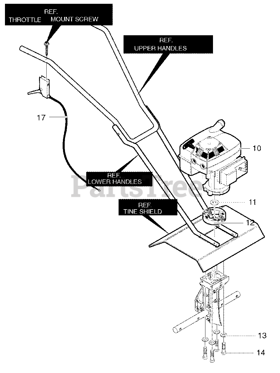 Craftsman C950629093 Craftsman Cultivator, Canada (2005) Engine Parts Lookup with Diagrams