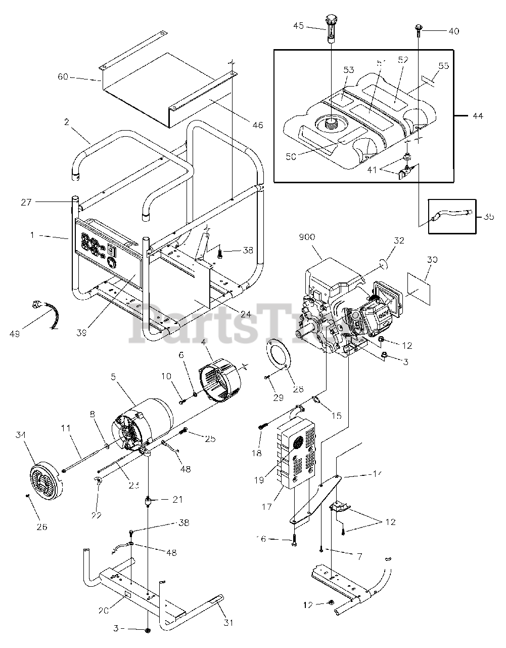 Briggs And Stratton 5500 Watt Generator Wiring Diagram Wiring Diagram