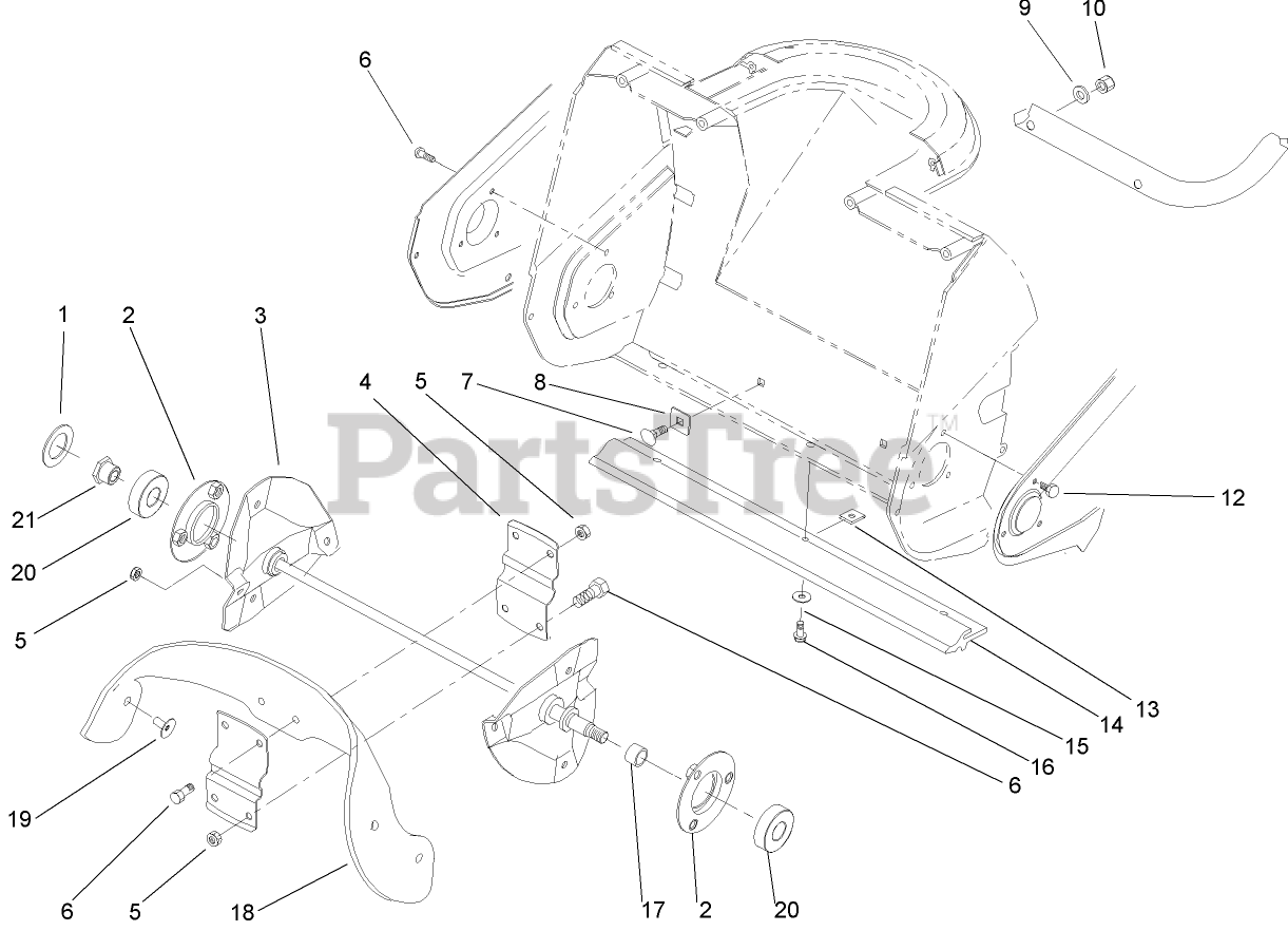 Toro 38172 Toro CCR Powerlite Snow Thrower (SN 240000001 240999999