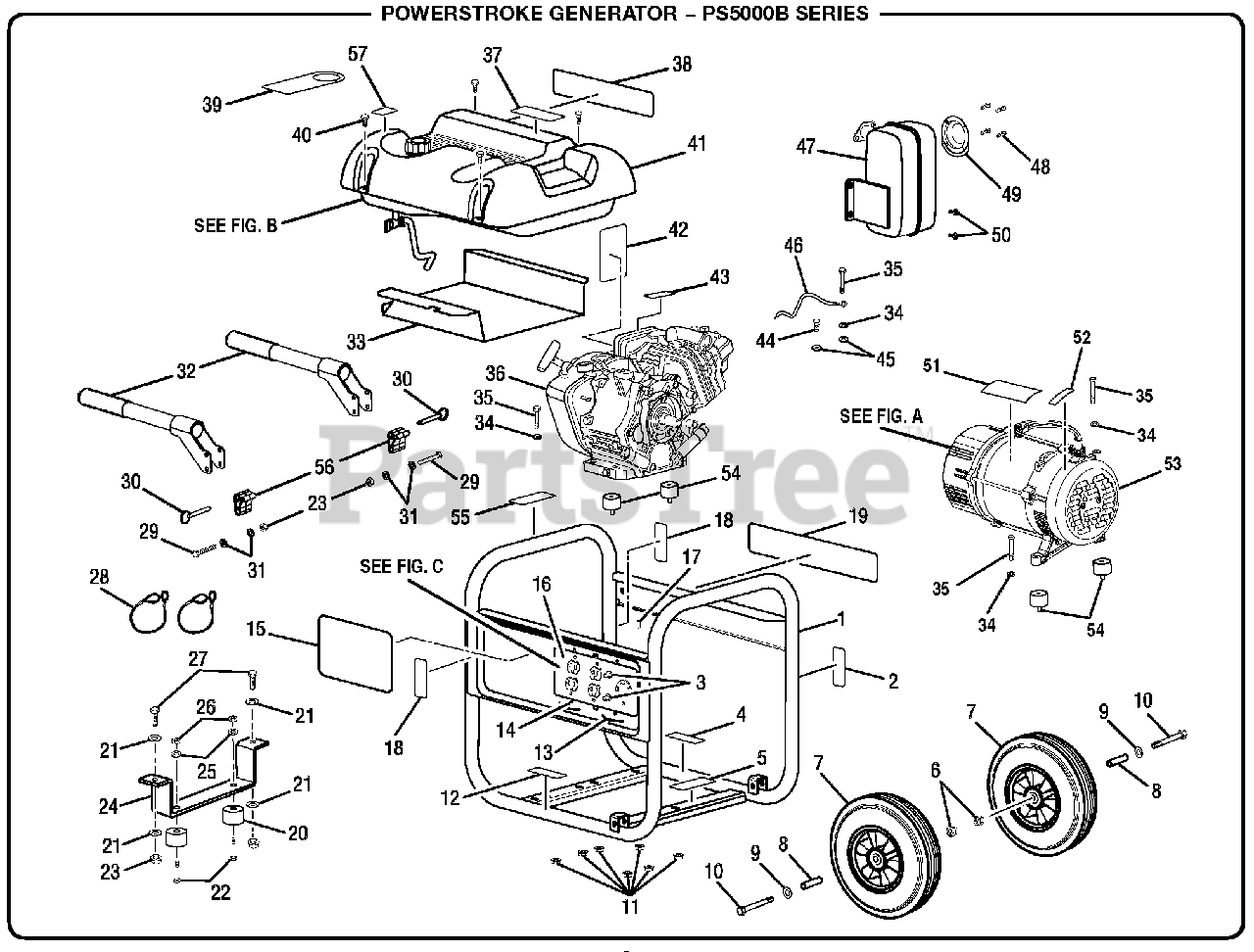 PowerStroke PS 5000 B PowerStroke 5000 Watt Generator General