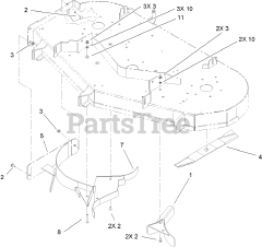 Toro 79156 - Toro 52" Mulching Kit for Zero-Turn Mower Parts Lookup