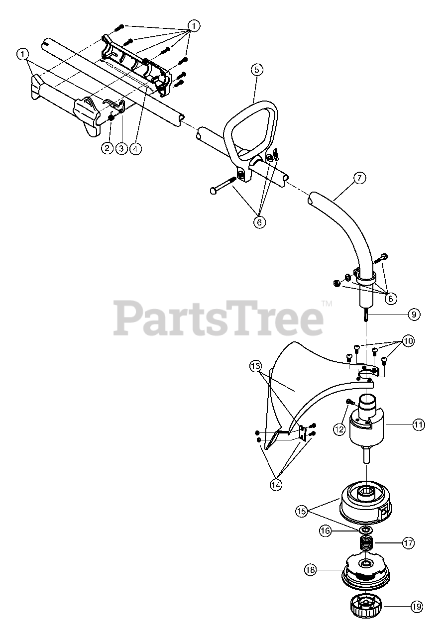 Ryobi 700r (41BDL01G034) Ryobi String Trimmer Boom And Trimmer Parts