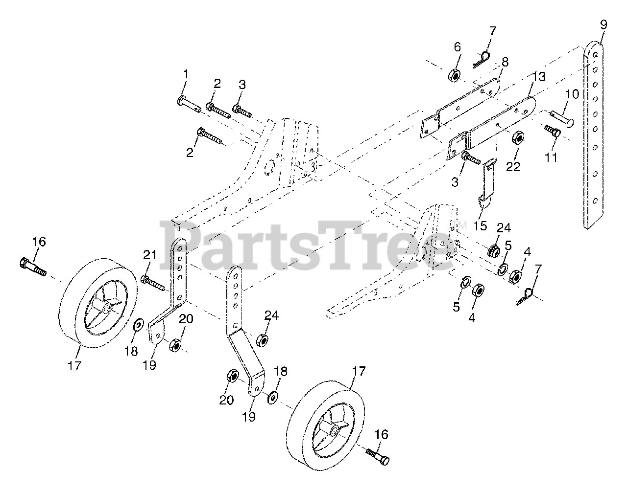 Statesman SO F555 A Statesman Tiller (2004) (Southern States) Wheel