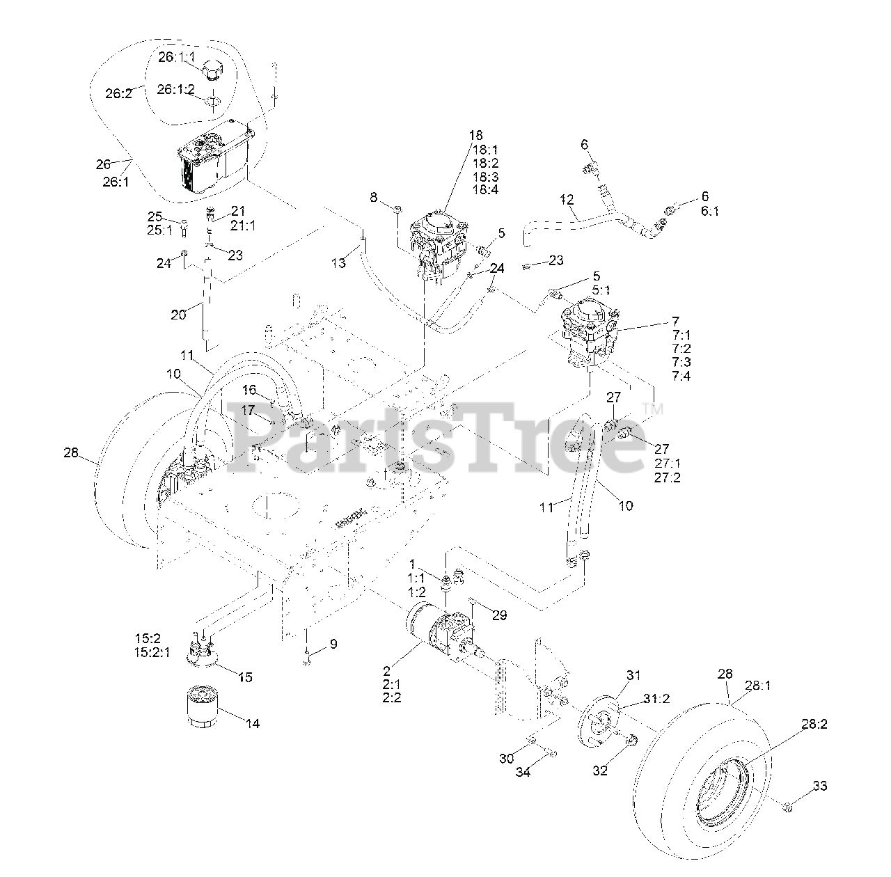 103-3600 Exmak Idle Am Meto Five Speed Viking Hydo S