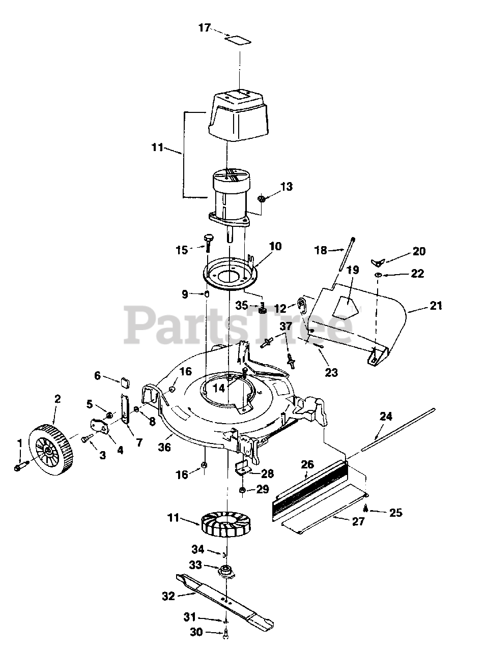 Homelite electric lawn online mower parts