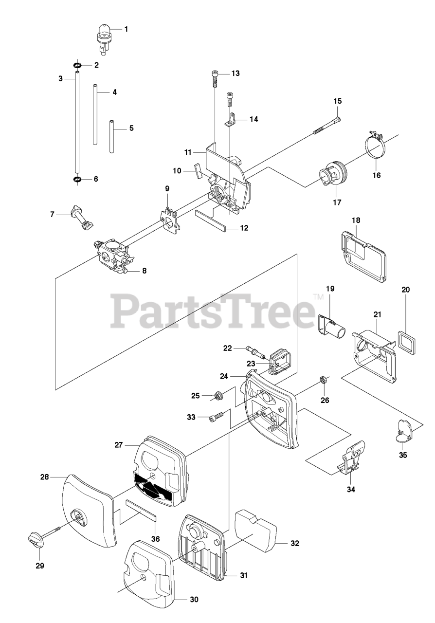 Husqvarna 345 FXT Husqvarna Brush Cutter (SN 20103600001