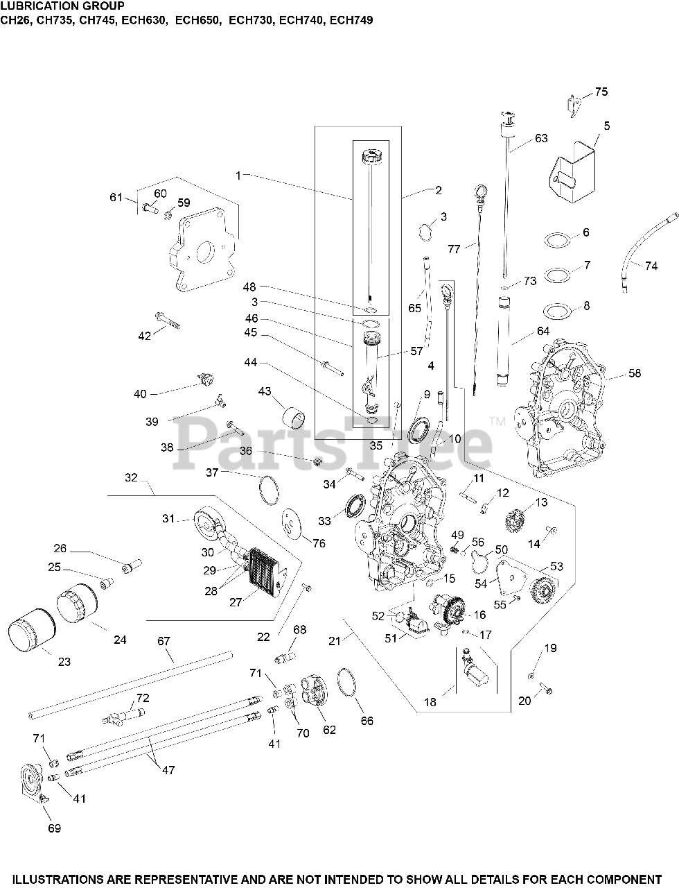 Kohler ECH7303082 Kohler Command PRO EFI Engine, Made for Miller