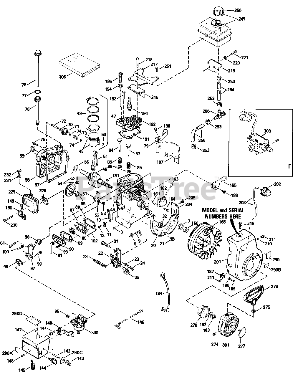 Cub Cadet 524 310 550 100 Cub Cadet 24 Snow Thrower Engine 1990