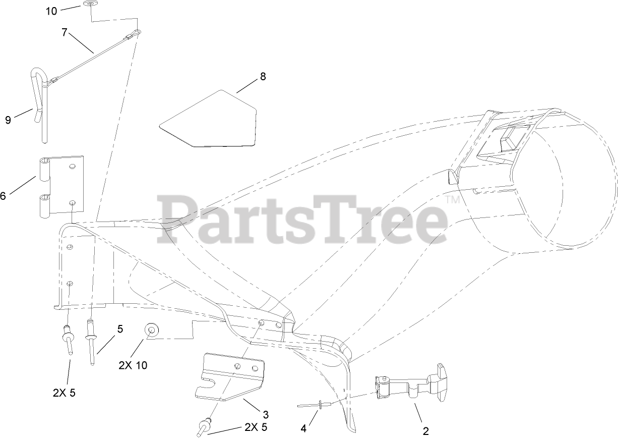 Toro 79214 Toro 42" Twin Bagger for TimeCutter Z Riding Mowers (SN 315000001 315999999