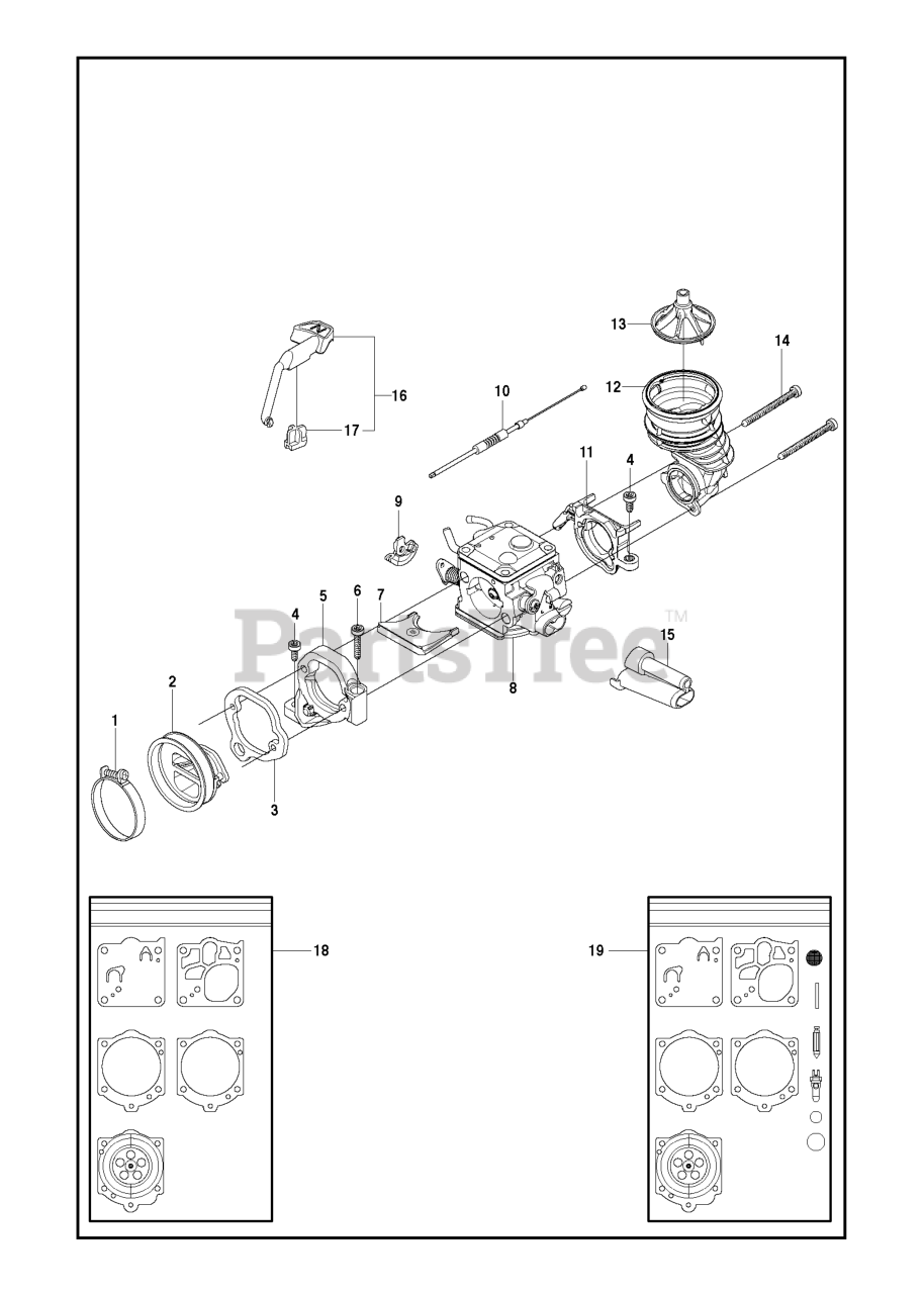 Husqvarna K 970 Husqvarna CutOff Saw (201607) CARBURETOR Parts