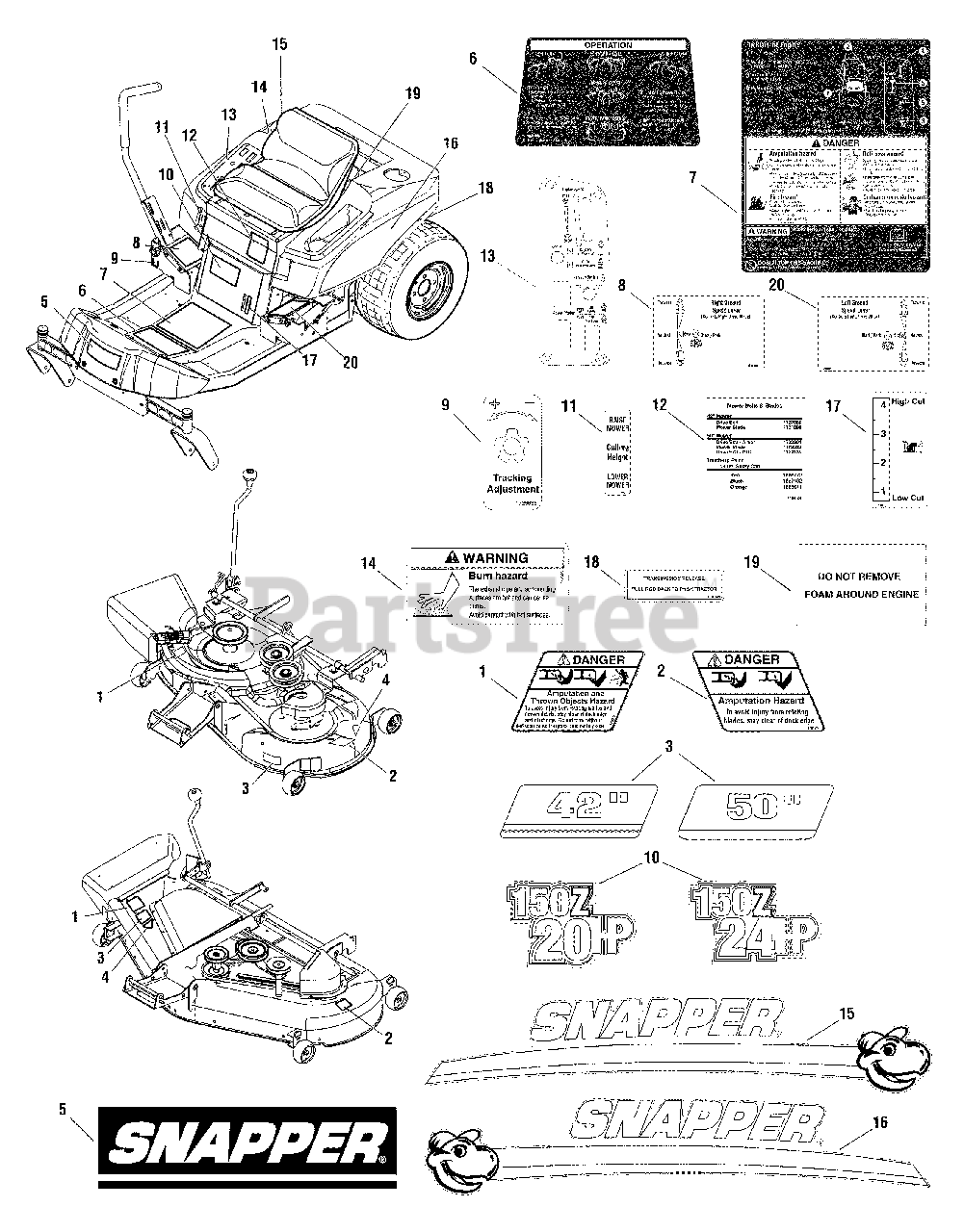 Snapper ZT 2450 150ZBVE (2690647) Snapper 150Z Series 50" ZeroTurn