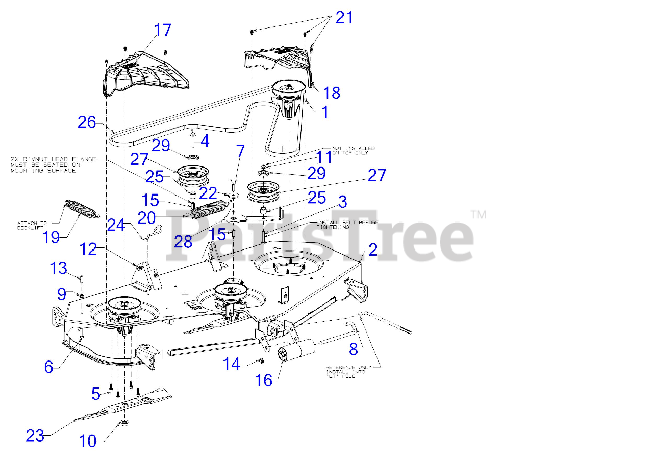 Cub Cadet XT2LX 54 KH FAB (13AQA4CA010) Cub Cadet 54" XT2 Enduro