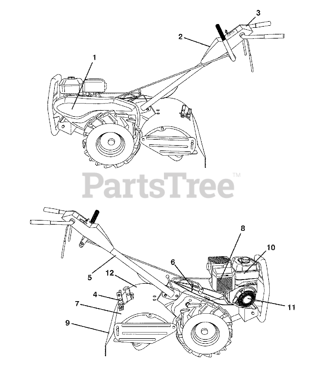 Husqvarna 700 Drt 960930005 02 Husqvarna Rear Tine Tiller Carb