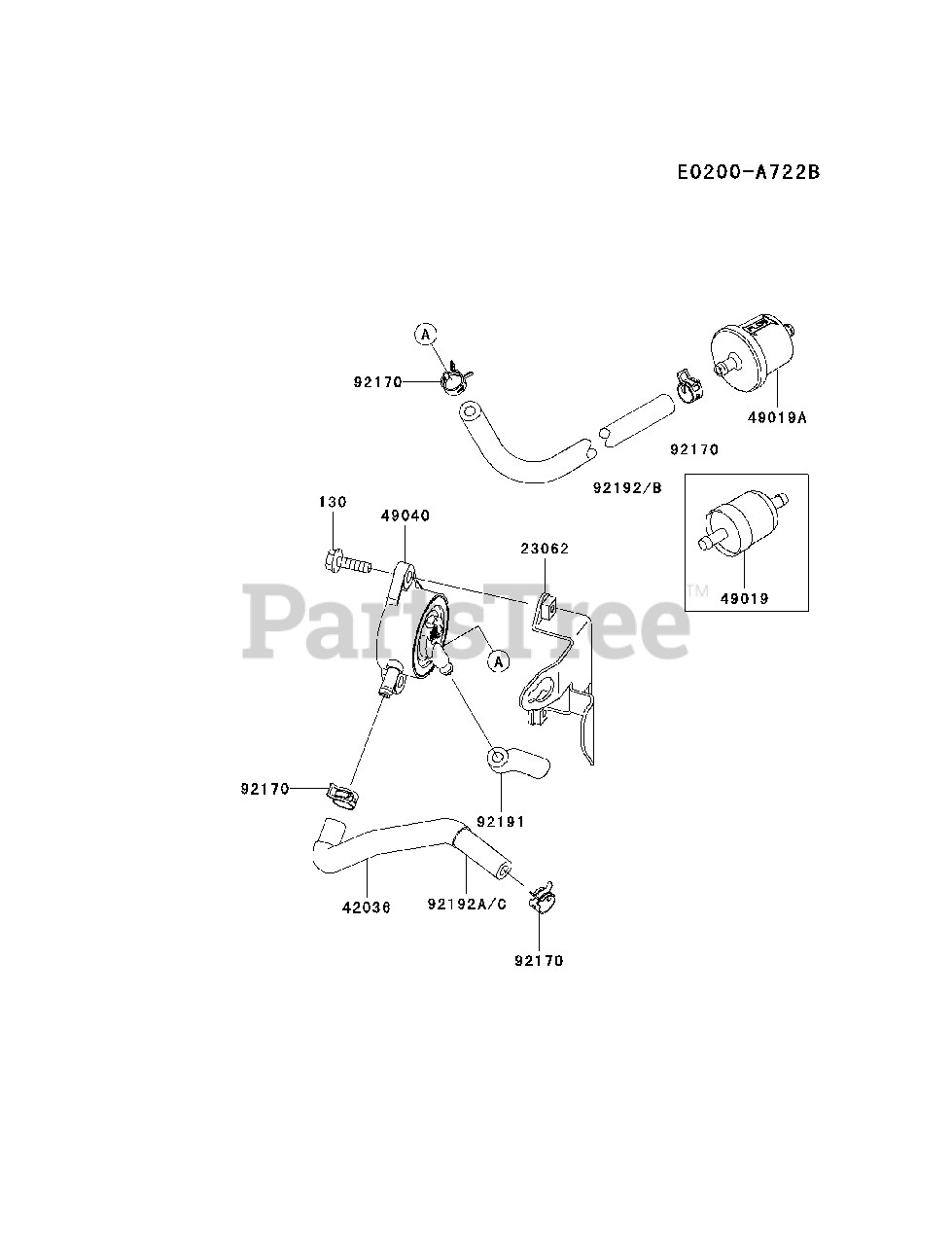 Addition nødvendighed Terminal Kawasaki FH430V-DS27 - Kawasaki Engine FUEL-TANK/FUEL-VALVE Parts Lookup  with Diagrams | PartsTree