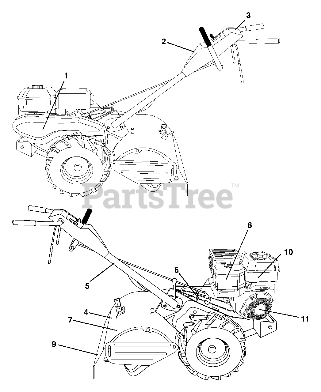 Husqvarna 650 Rtt 960930002 00 Husqvarna Rear Tine Tiller 2005 08