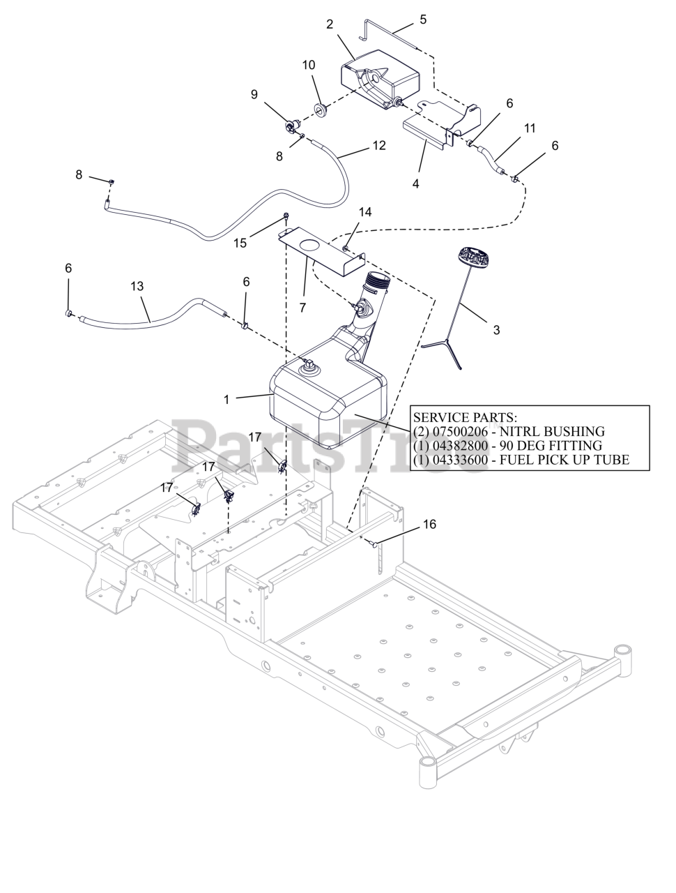 Ariens 915253 Ariens Edge 42 Zero Turn Mower 20hp Briggs Stratton SN 000101 001999 Fuel System Parts Lookup with Diagrams PartsTree