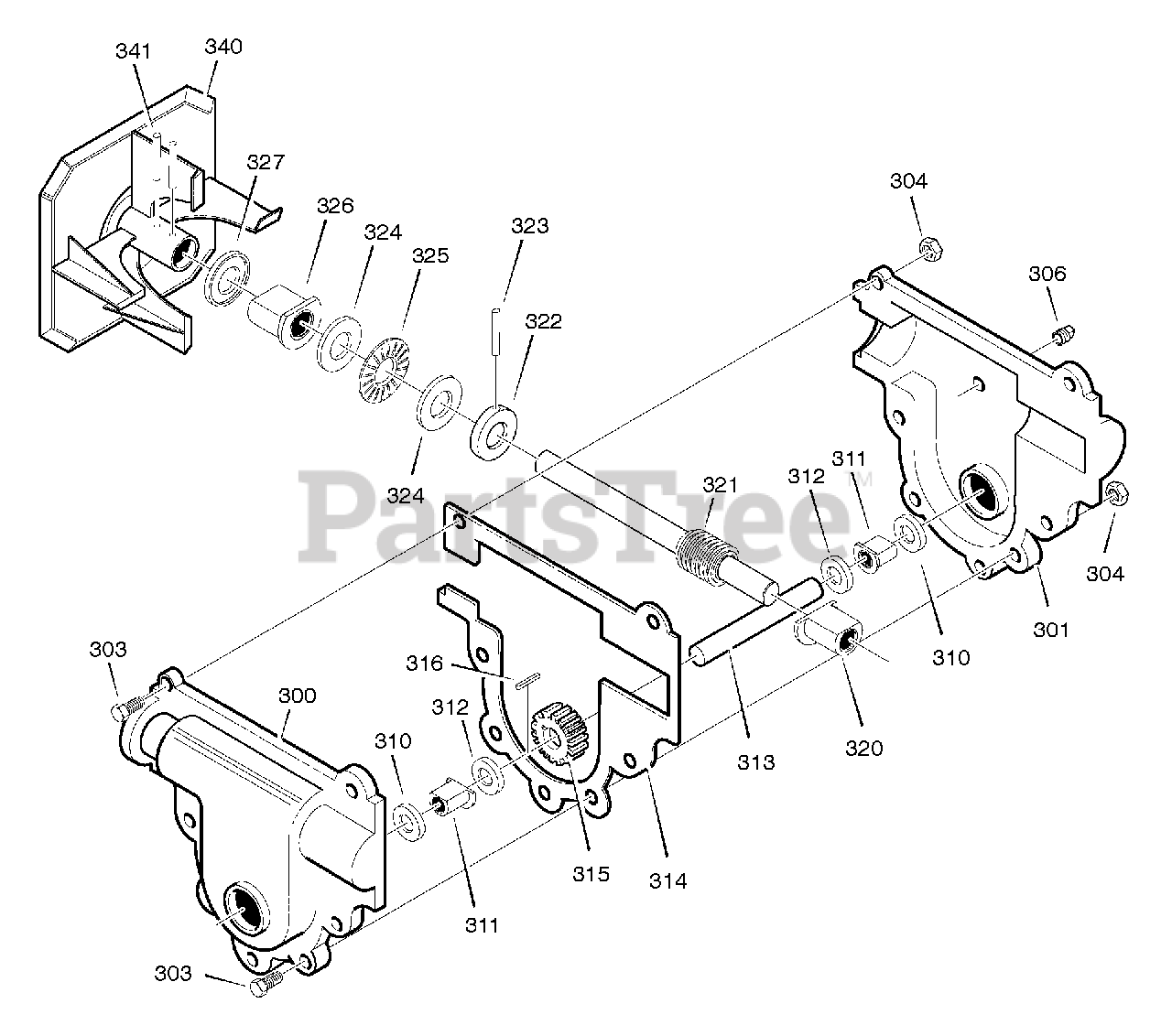 Frontier ST0524 (624554x16A) Frontier 24" Snow Thrower (2005) Gear