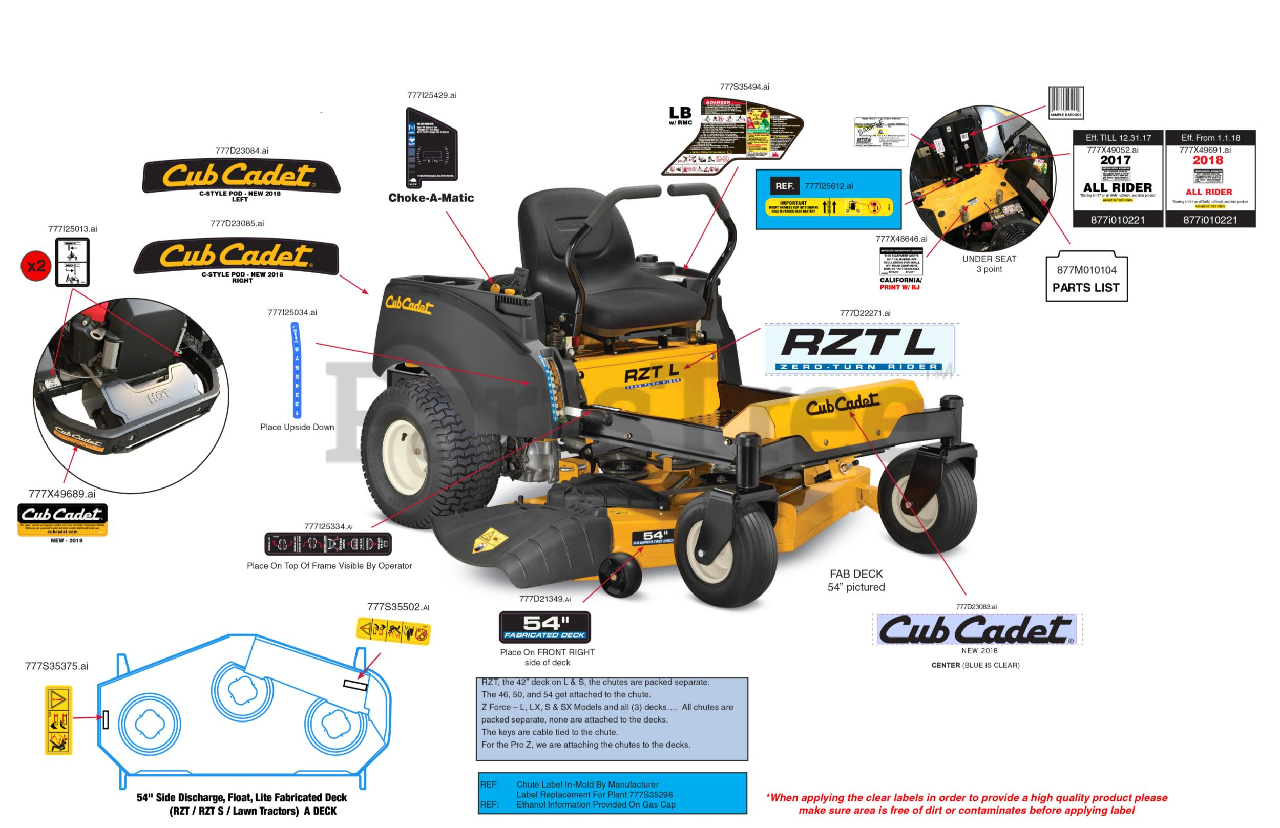 Cub Cadet Mulching Kit CUB CADET Xtreme Mulching Blade Spindle - Main Image