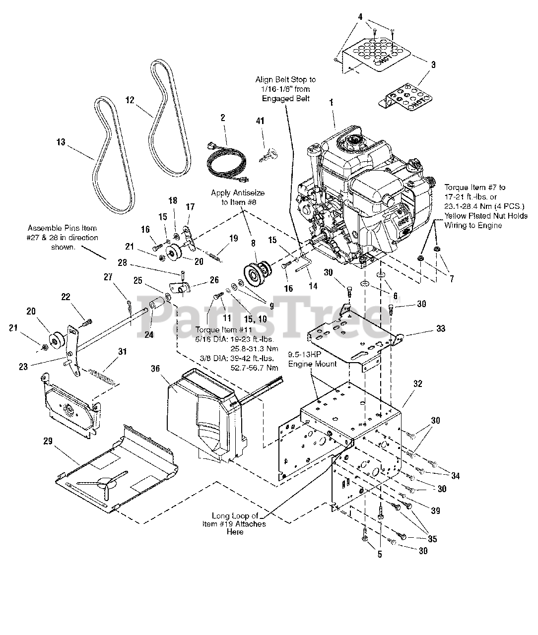 Frontier ST8526 (1695319) Frontier 26" Snow Thrower (2007) Engine and