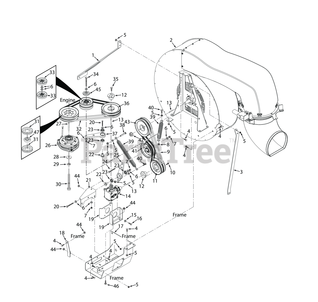 Scag WS2337BVEFI Scag Windstorm Blower, 37hp Vanguard (SN T2600001